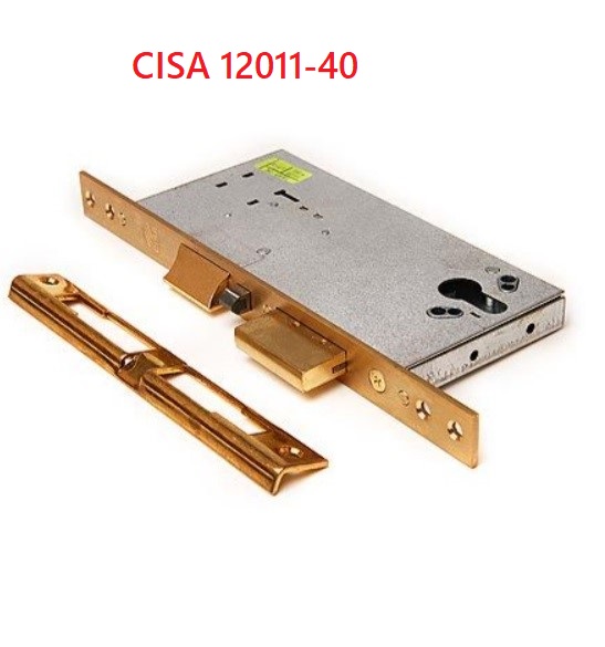 Электромеханический замок Cisa 12011.40.0 латунь