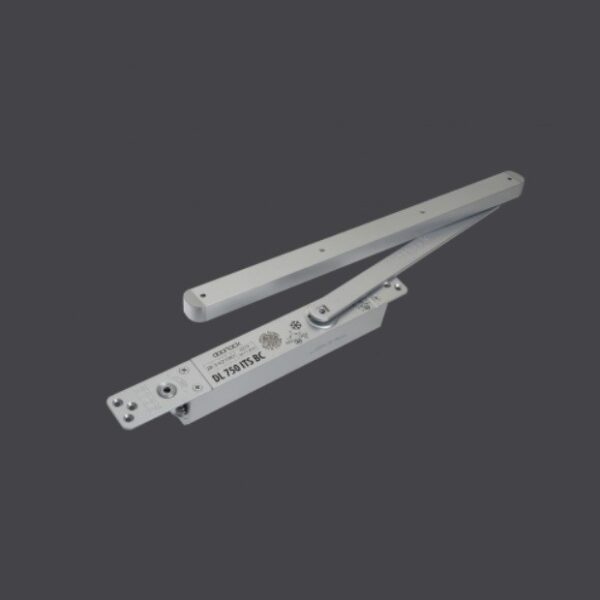 Доводчик врезной Doorlock Dl750 ITS BC EN3-6 серебристый 75588 до 140 кг с ФОП со скольз.тягой